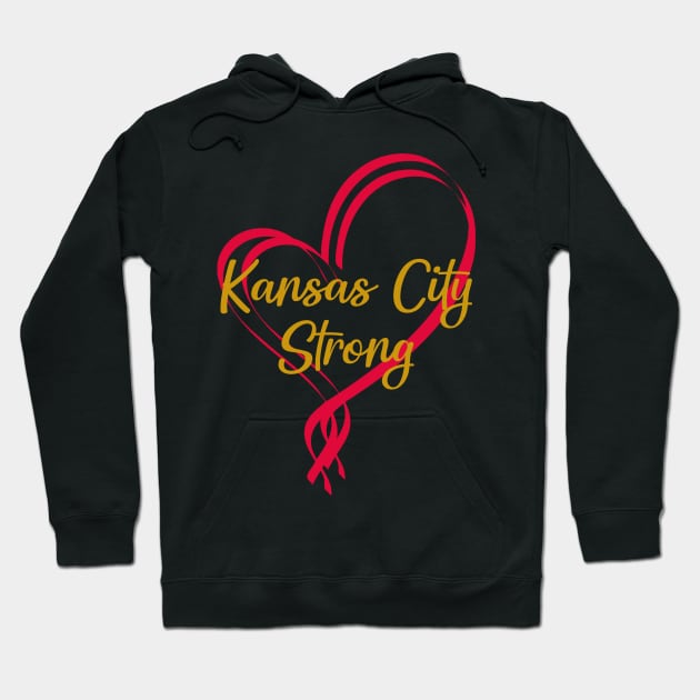 Kansas City Strong Heart Love Hoodie by Zimmermanr Liame